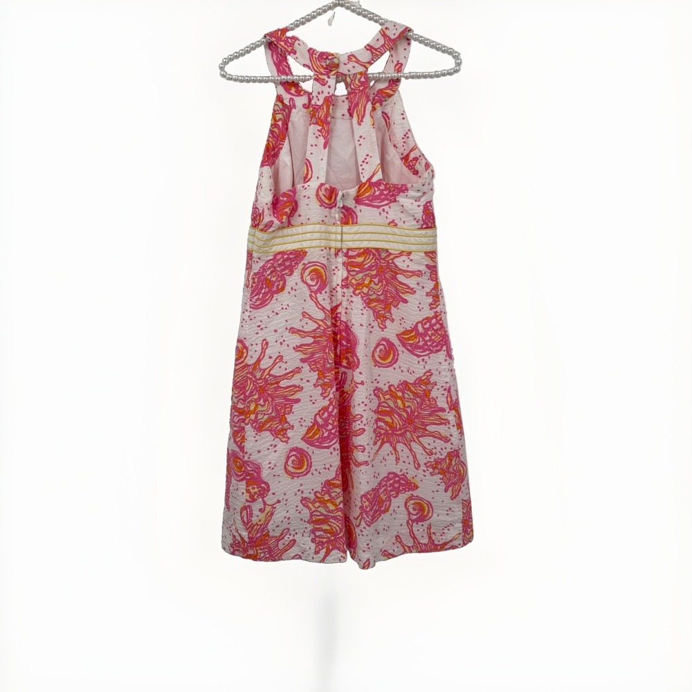 Lilly Pulitzer Tinsley Resort White Conched Out Halter Dress Resort Cruise SZ 6 - Picture 2 of 16